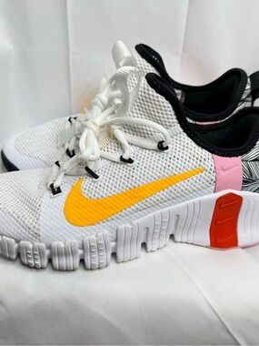 Nike Free Metcon 3 Training Women’s Size 9 White/Orange Black